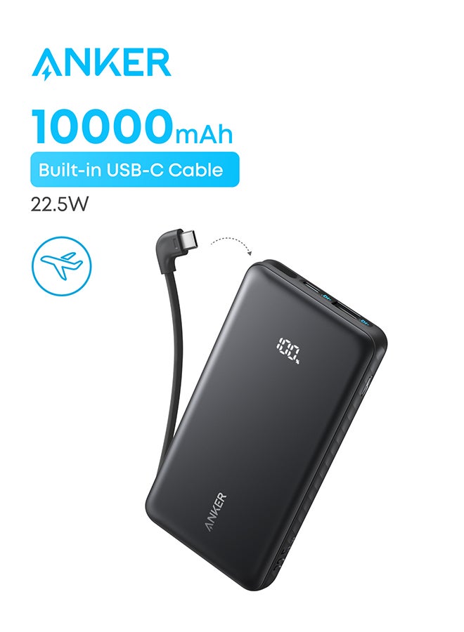 Anker Zolo Power Bank, 10,000mAh 22.5W Max Portable Charger,USB-C In and Out Fast Charging Battery Pack, Slim Travel Essential Phone Power Bank, For iPhone 17/16/15 Series, iPad, MacBook Air, Galaxy, and More - Image 1